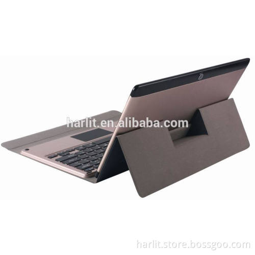LeatherCover Keyboard Case With Pogo Pin Magnetic Connector For Windows Surface Pro 3